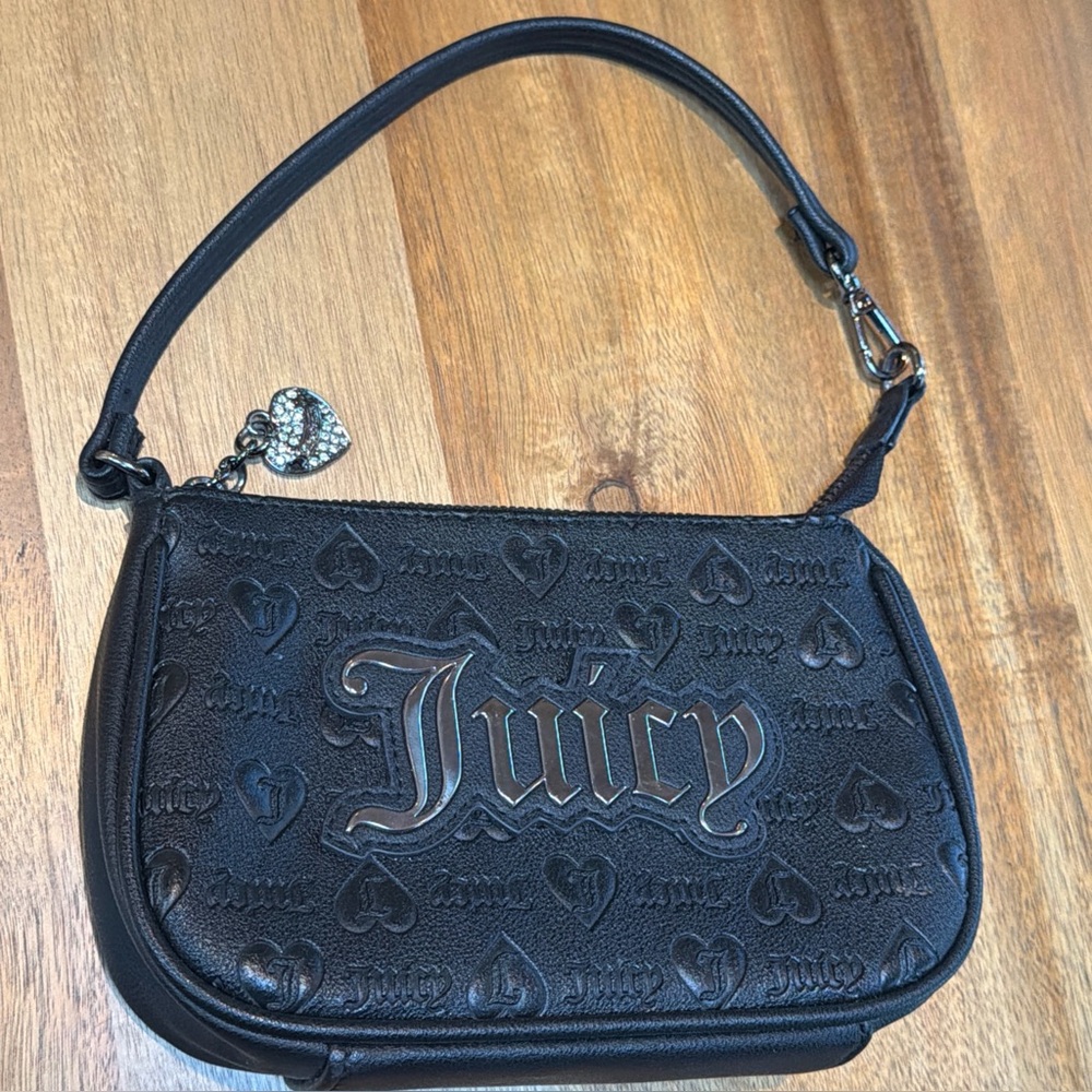Juicy Couture Juicy Licorice Black Upgrade U Mini Wristlet Purse